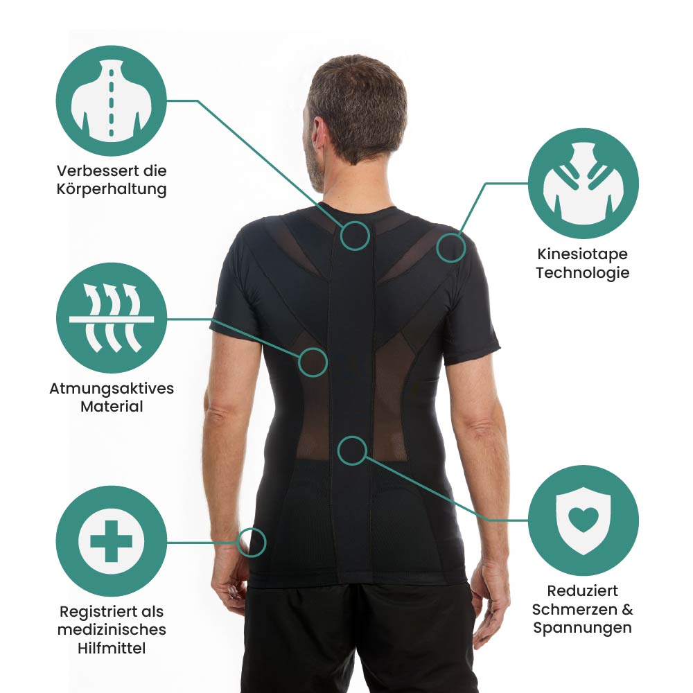 Men's Posture Shirt™ Zipper - Weiß
