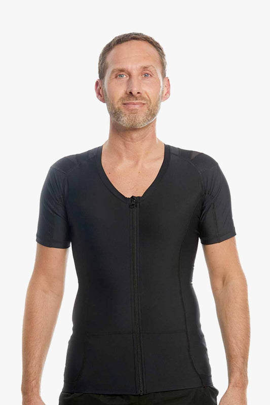 Men's Posture Shirt™ Zipper - Schwarz