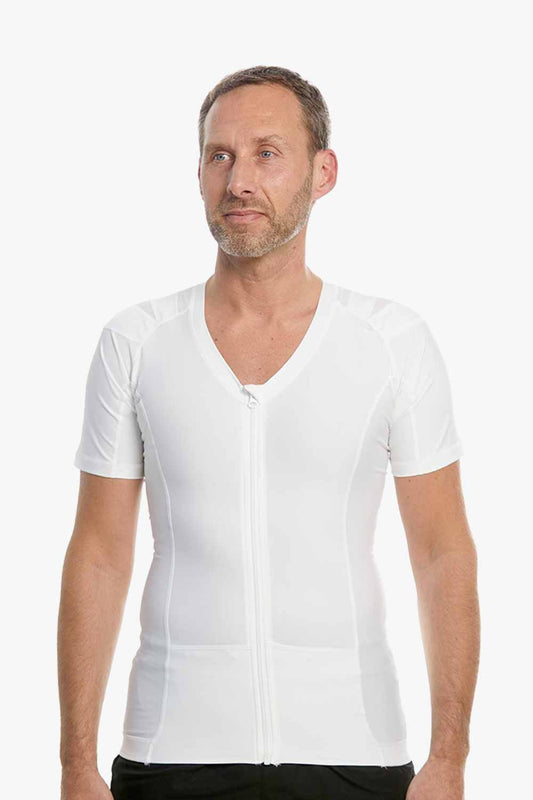 Men's Posture Shirt™ Zipper - Weiß